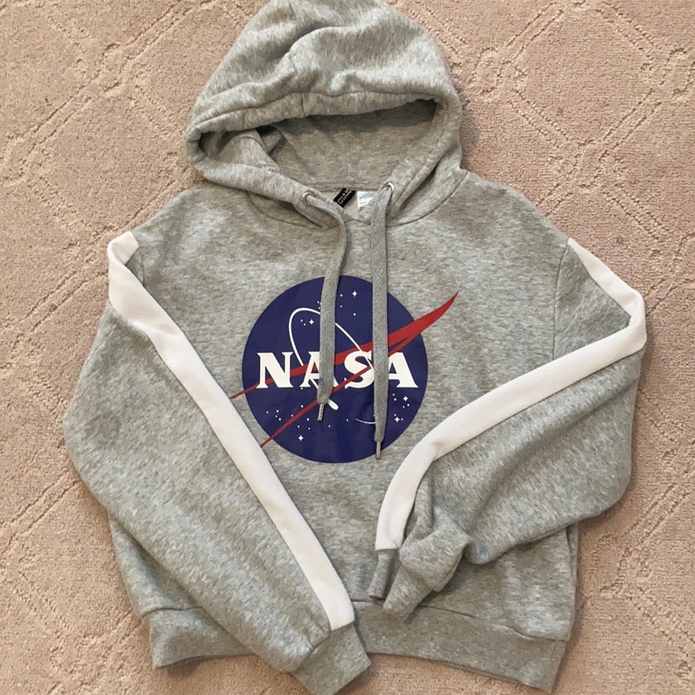 nasa grey hoodie.